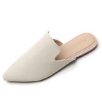 TILOCOW MULES PLATES BEIGES FEMME