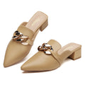 MULES À TALONS MARRON TILOCOW POUR FEMME