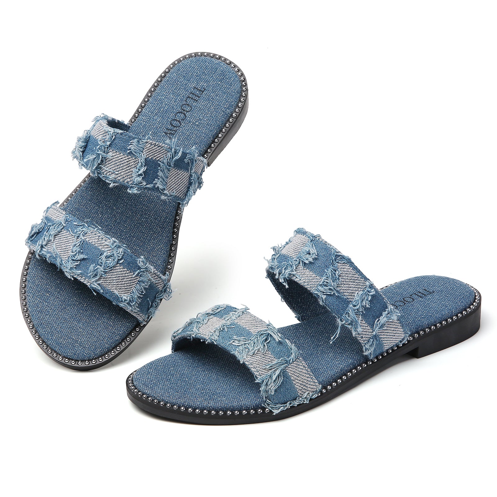 SANDALES BLEUES POUR FEMMES TILOCOW