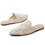 Mules plates fleuries femme TILOCOW