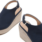 TILOCOW FEMME ESPADRILLES COMPENSÉES BLEU MARINE