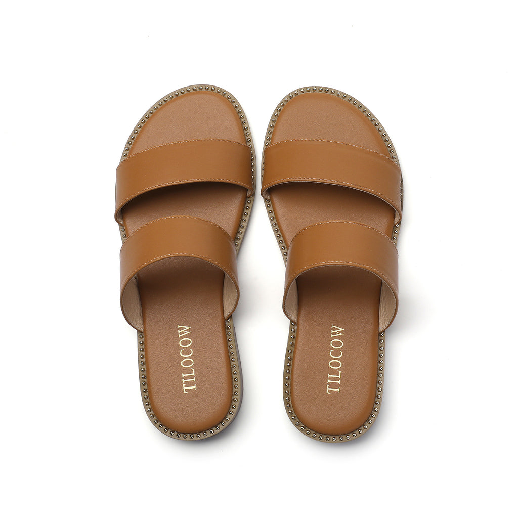 SANDALES TILOCOW FEMME MARRON CLAIR