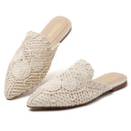 Mules plates fleuries femme TILOCOW