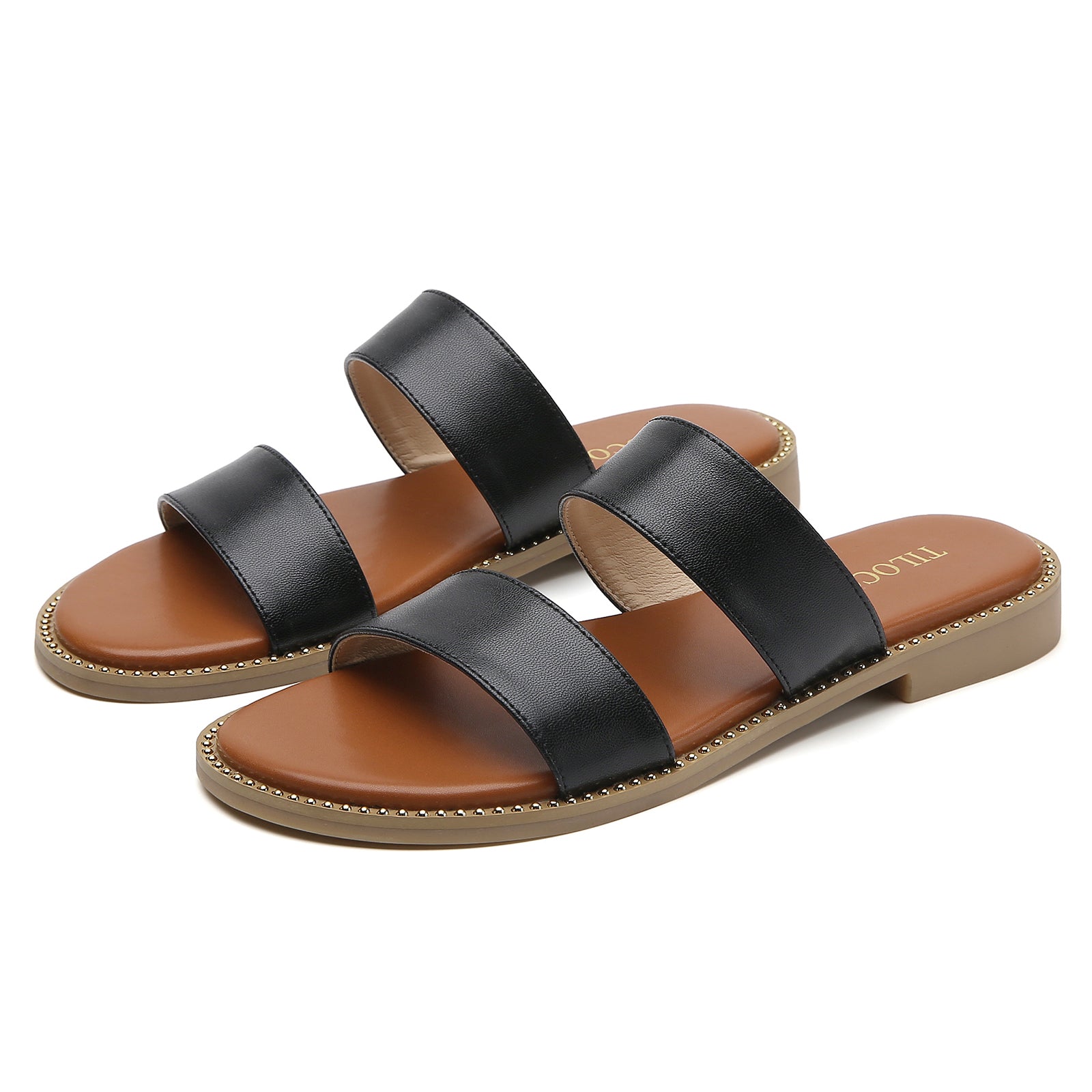 SANDALES NOIRES POUR FEMMES TILOCOW