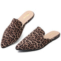 MULES PLATES EN SUÈDE IMPRIMÉ LÉOPARD FEMME TILOCOW