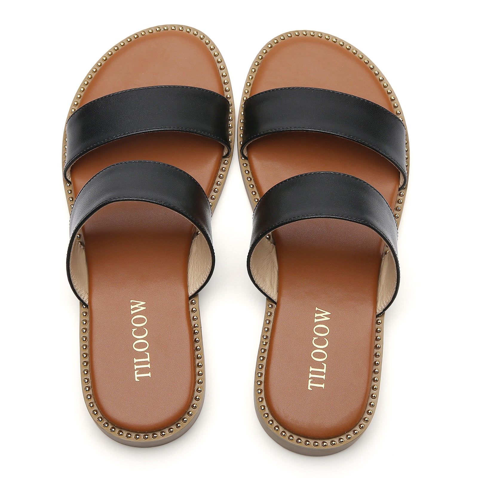 SANDALES NOIRES POUR FEMMES TILOCOW