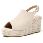 TILOCOW FEMME ESPADRILLES COMPENSÉES BEIGE