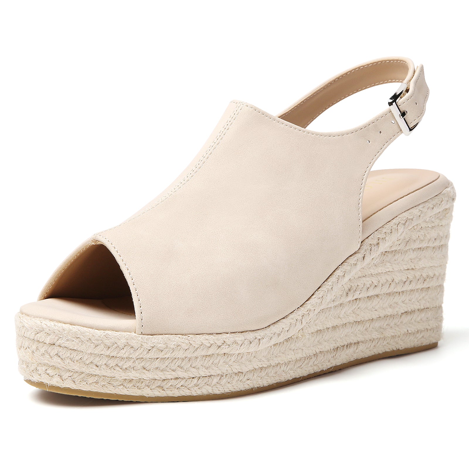 TILOCOW FEMME ESPADRILLES COMPENSÉES BEIGE