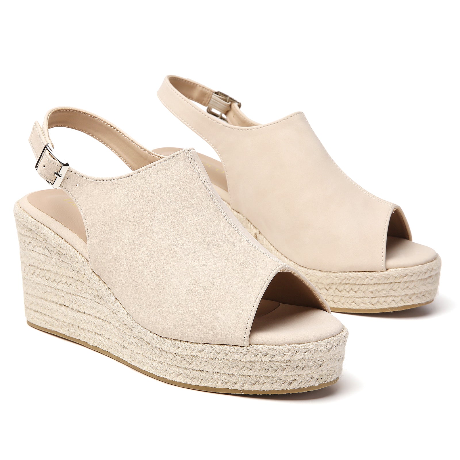 TILOCOW FEMME ESPADRILLES COMPENSÉES BEIGE
