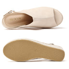 TILOCOW FEMME ESPADRILLES COMPENSÉES BEIGE