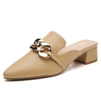 MULES À TALONS MARRON TILOCOW POUR FEMME
