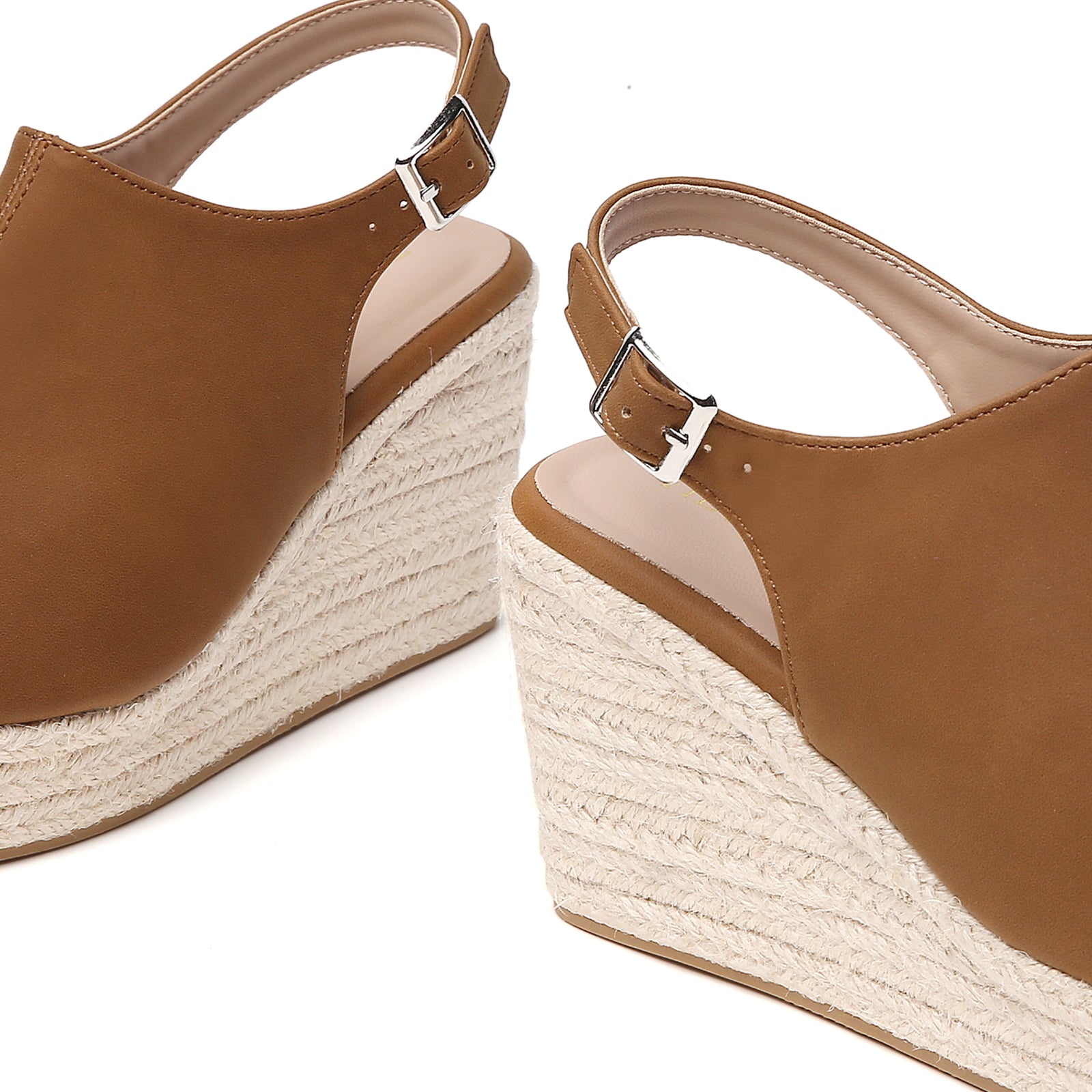 TILOCOW FEMME ESPADRILLES COMPENSÉES MARRON