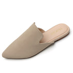MULES PLATES MARRON CLAIR TILOCOW POUR FEMME