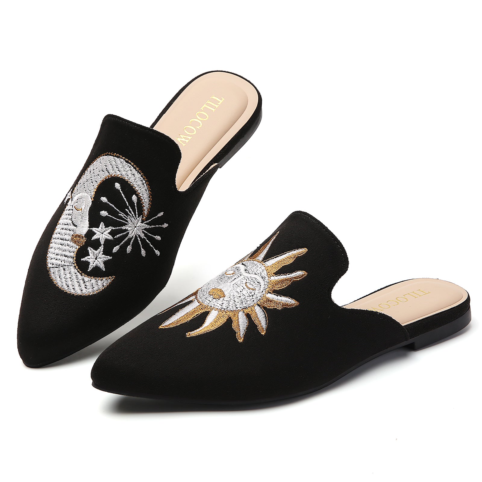 MULES PLATES NOIRES TILOCOW POUR FEMME