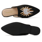 MULES PLATES NOIRES TILOCOW POUR FEMME