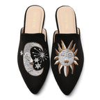MULES PLATES NOIRES TILOCOW POUR FEMME