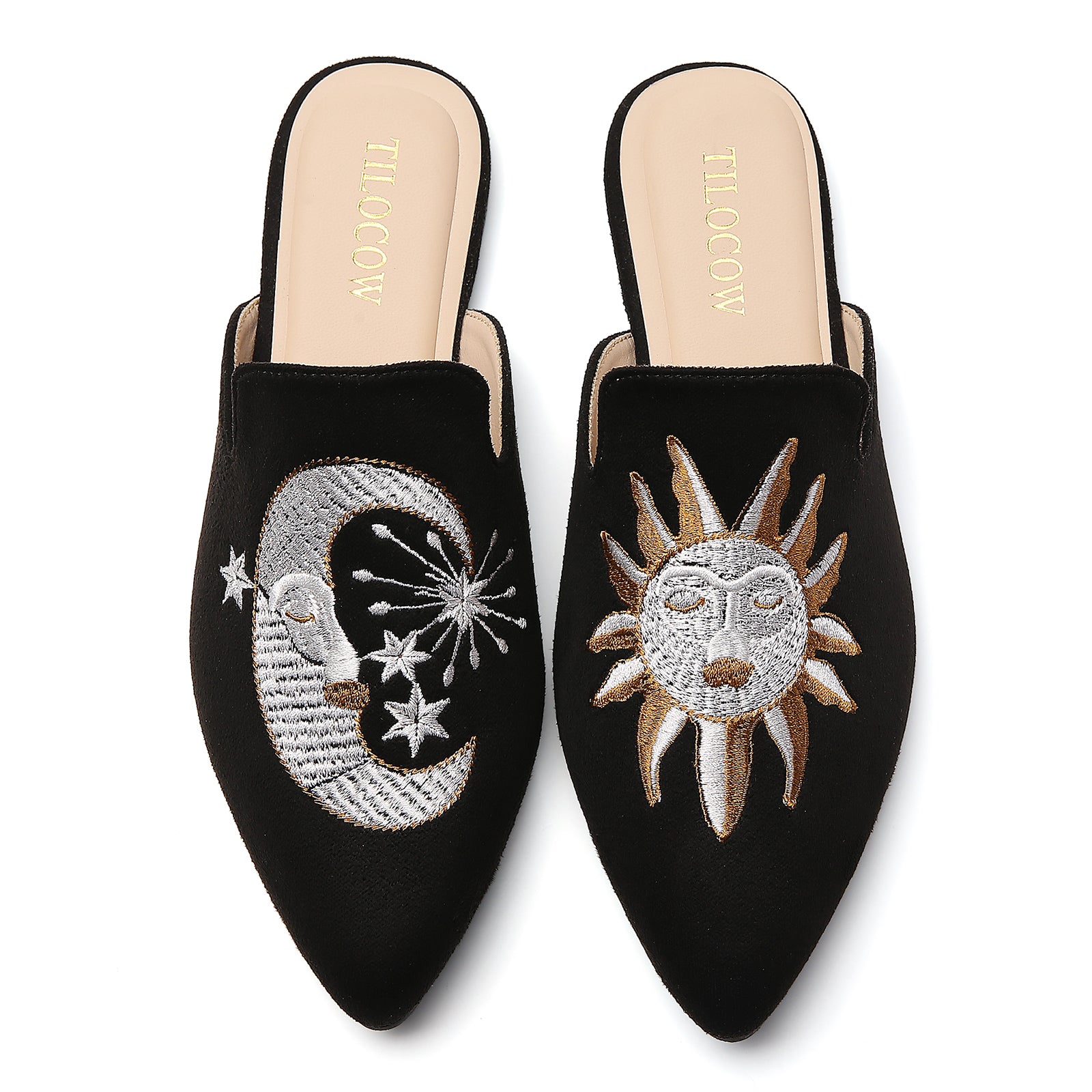 MULES PLATES NOIRES TILOCOW POUR FEMME