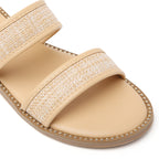 TILOCOW SANDALES FEMME EN LIN BEIGE