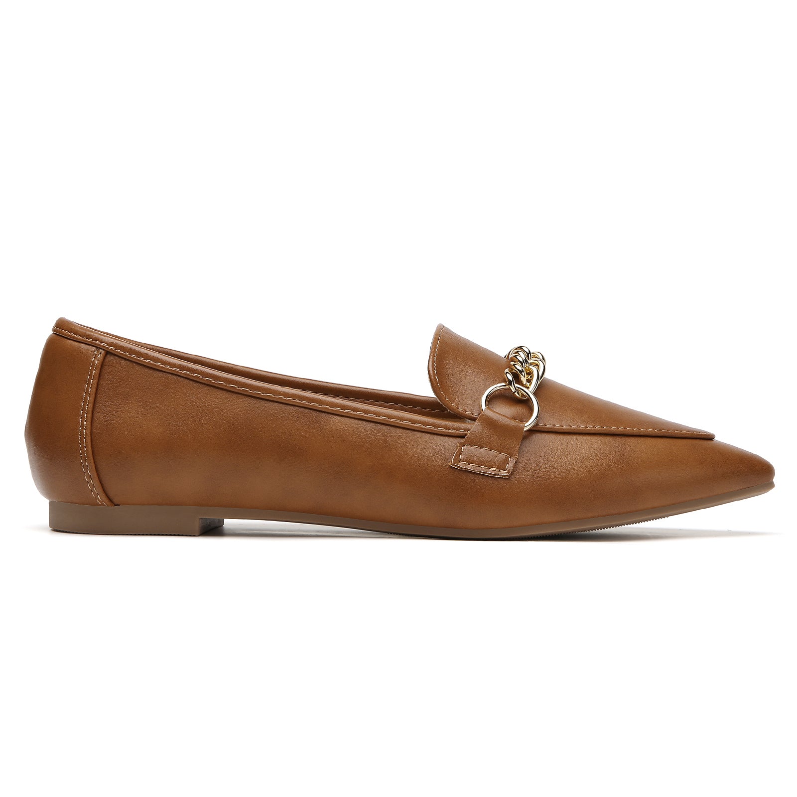 MOCASSINS PLATS MARRON FONCÉ POUR FEMMES TILOCOW